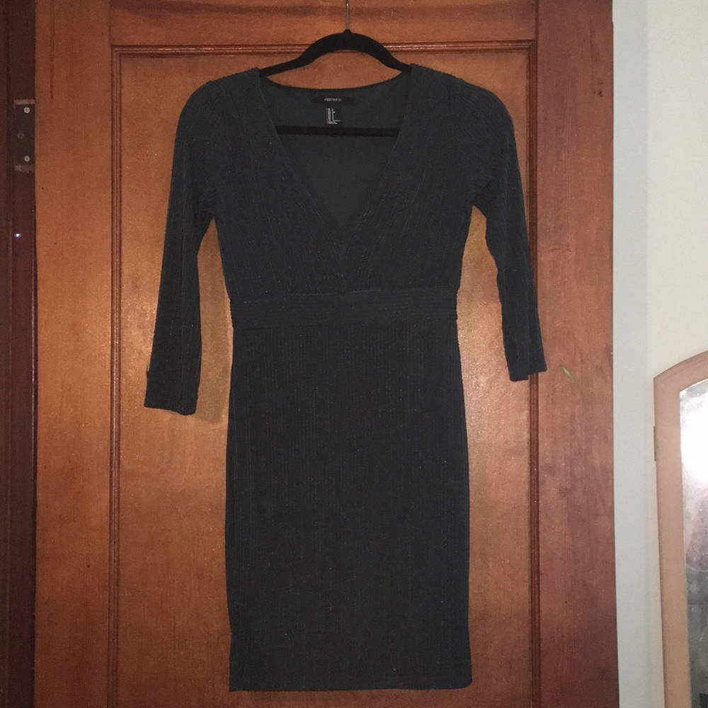 Forever21 Green Jeweled Party Dress